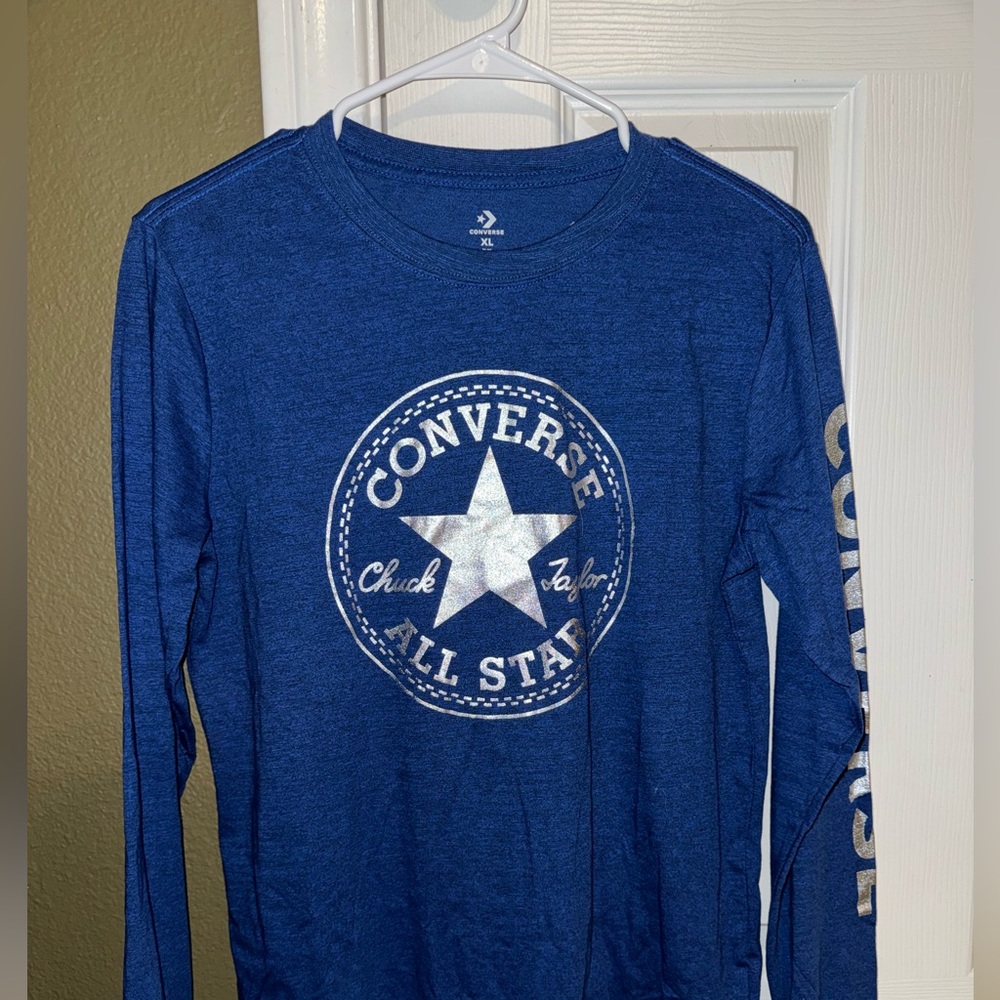 Blue converse long sleeve